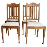 Set of Four Arts 
Crafts Chairs